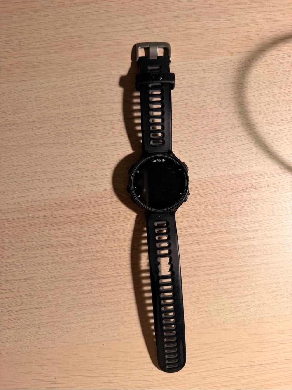 garmin Black Silicone GPS Fitness Watch with Ventilated Strap